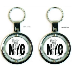 John Lennon - Nyc Keychain Spinn i gruppen MERCHANDISE hos Bengans Skivbutik AB (5536976)