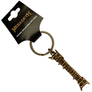 Megadeth - Gold Logo V2 Keychain i gruppen VI TIPSER / Nyankommet Merch / Juni hos Bengans Skivbutik AB (5537053)