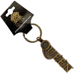 Queen - Gold Logo Keychain i gruppen VI TIPSER / Nyankommet Merch / Juni hos Bengans Skivbutik AB (5537086)