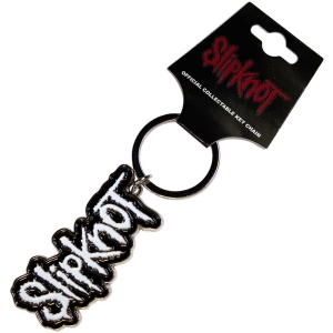 Slipknot - White Logo Black Border Keychain i gruppen VI TIPSER / Nyankommet Merch / Juni hos Bengans Skivbutik AB (5537096)