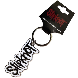 Slipknot - Black Logo White Border Keychain i gruppen VI TIPSER / Nyankommet Merch / Juni hos Bengans Skivbutik AB (5537097)