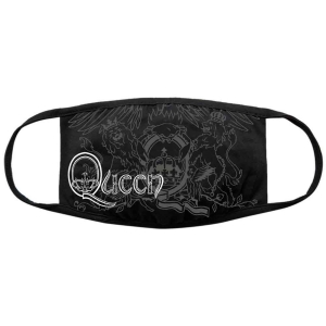 Queen - Retro Logo & Crest Bl Face Mask i gruppen MERCHANDISE hos Bengans Skivbutik AB (5537245)