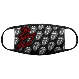 Rolling Stones - B&W Tongues Bl Face Mask i gruppen MERCHANDISE hos Bengans Skivbutik AB (5537248)