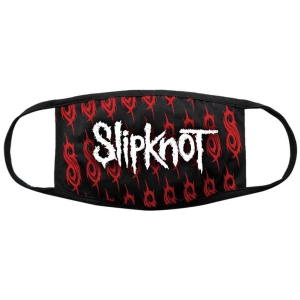 Slipknot - White Logo & Sigils Bl Face Mask i gruppen MERCHANDISE hos Bengans Skivbutik AB (5537251)