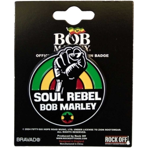 Bob Marley - Soul Rebel Pin Badge i gruppen VI TIPSER / Nyankommet Merch / Juni hos Bengans Skivbutik AB (5537282)