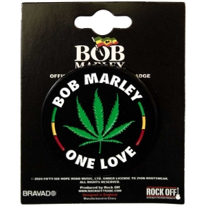 Bob Marley - Leaf Pin Badge i gruppen VI TIPSER / Nyankommet Merch / Juni hos Bengans Skivbutik AB (5537283)