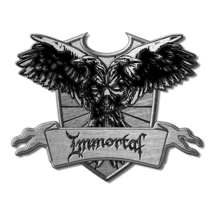 Immortal - Crest Retail Packed Pin Badge i gruppen MERCHANDISE / Merch / Metal hos Bengans Skivbutik AB (5537316)