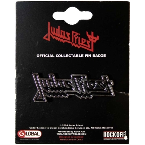 Judas Priest - Logo Pin Badge i gruppen VI TIPSER / Nyankommet Merch / Juni hos Bengans Skivbutik AB (5537329)