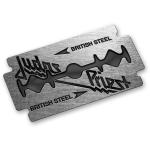 Judas Priest - Bristish Steel Pin Badge i gruppen MERCHANDISE / Merch / Metal hos Bengans Skivbutik AB (5537330)