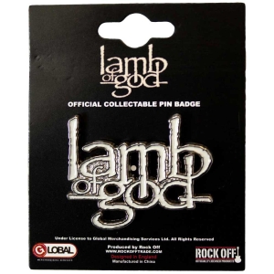 Lamb Of God - Logo Pin Badge i gruppen VI TIPSER / Nyankommet Merch / Juni hos Bengans Skivbutik AB (5537342)