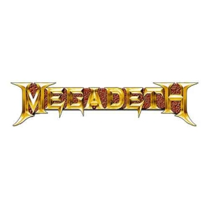 Megadeth - Gold Logo Pin Badge i gruppen MERCHANDISE / Merch / Metal hos Bengans Skivbutik AB (5537349)