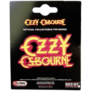 Ozzy Osbourne - Logo Pin Badge i gruppen VI TIPSER / Nyankommet Merch / Juni hos Bengans Skivbutik AB (5537377)