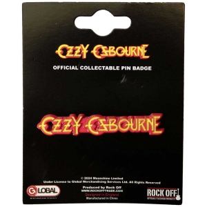 Ozzy Osbourne - Logo Pin Badge i gruppen VI TIPSER / Nyankommet Merch / Juni hos Bengans Skivbutik AB (5537378)