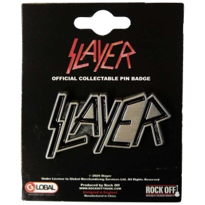 Slayer - Logo Pin Badge i gruppen VI TIPSER / Nyankommet Merch / Juni hos Bengans Skivbutik AB (5537400)