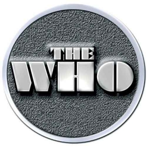 The Who - Stencil Logo Hichrome Pin Badge i gruppen MERCHANDISE hos Bengans Skivbutik AB (5537440)