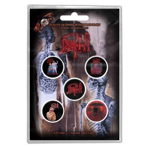 Death - Albums Button Badge Pack i gruppen MERCHANDISE hos Bengans Skivbutik AB (5537461)