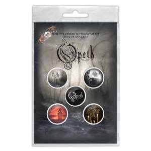 Opeth - Classic Albums Button Badge Pack i gruppen MERCHANDISE hos Bengans Skivbutik AB (5537473)