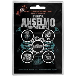 Phil Anselmo & The Illegals - Brain Button Badge Pack i gruppen MERCHANDISE hos Bengans Skivbutik AB (5537474)