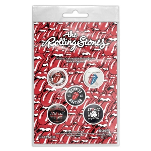 Rolling Stones - Tour Collection Button Badge Pack i gruppen MERCHANDISE hos Bengans Skivbutik AB (5537477)