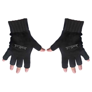 Testament - Logo Fingerless Gloves i gruppen MERCHANDISE hos Bengans Skivbutik AB (5537592)