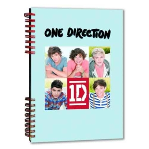 One Direction - 5 Head Shots A5 Notebook i gruppen MERCHANDISE / Merch / Pop-Rock hos Bengans Skivbutik AB (5537597)