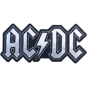 Ac/Dc - Cut-Out Foil Logo Woven Patch i gruppen MERCHANDISE hos Bengans Skivbutik AB (5537654)