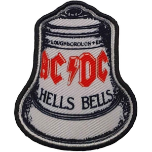 Ac/Dc - Hells Bells White Printed Patch i gruppen MERCHANDISE hos Bengans Skivbutik AB (5537662)