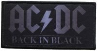 Ac/Dc - Patch Back In Black (5,1 X 10,1 Cm) i gruppen VI TIPSER / Fredagsutgivelser / Fredag den 26:e Juli 2024 hos Bengans Skivbutik AB (5537669)