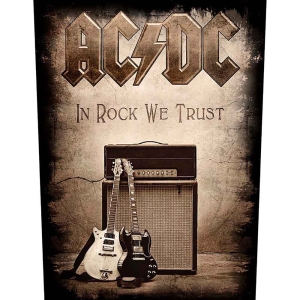 Ac/Dc - In Rock We Trust Back Patch i gruppen MERCHANDISE hos Bengans Skivbutik AB (5537678)