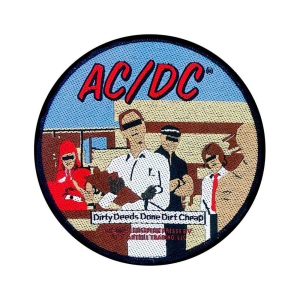 Ac/Dc - Dirty Deeds Standard Patch i gruppen MERCHANDISE hos Bengans Skivbutik AB (5537686)