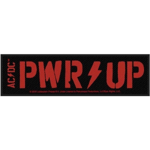 Ac/Dc - Pwr-Up Super Strip Patch i gruppen MERCHANDISE hos Bengans Skivbutik AB (5537692)