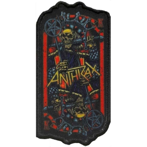 Anthrax - Evil King Printed Patch i gruppen MERCHANDISE / Merch / Metal hos Bengans Skivbutik AB (5537720)