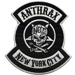 Anthrax - Nyc Woven Patch i gruppen MERCHANDISE hos Bengans Skivbutik AB (5537721)