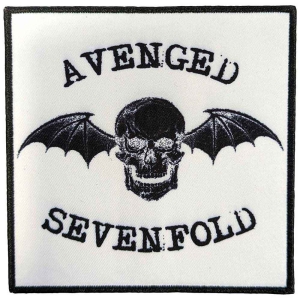 Avenged Sevenfold - Classic Deathbat Negative Printed Patch i gruppen MERCHANDISE hos Bengans Skivbutik AB (5537726)