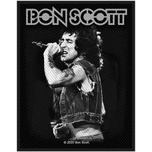 Bon Scott - Bon Scott Standard Patch i gruppen MERCHANDISE hos Bengans Skivbutik AB (5537777)