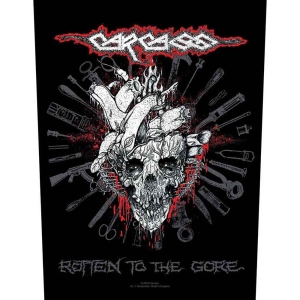 Carcass - Rotten To The Gore Back Patch i gruppen MERCHANDISE hos Bengans Skivbutik AB (5537788)