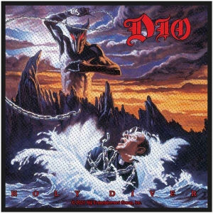 Dio - Holy Diver Standard Patch i gruppen MERCHANDISE / Merch / Metal hos Bengans Skivbutik AB (5537840)