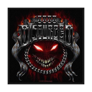 Disturbed - Chrome Smiley Standard Patch i gruppen MERCHANDISE hos Bengans Skivbutik AB (5537845)