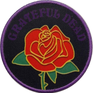 Grateful Dead - Rose Printed Patch i gruppen MERCHANDISE / Merch / Pop-Rock hos Bengans Skivbutik AB (5537913)