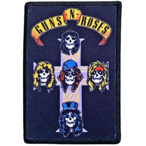 Guns N Roses - Nightrain Cross Printed Patch i gruppen MERCHANDISE / Merch / Metal hos Bengans Skivbutik AB (5537936)