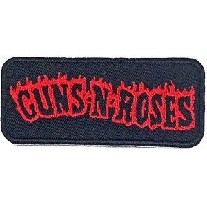 Guns N Roses - Flames Woven Patch i gruppen MERCHANDISE / Merch / Metal hos Bengans Skivbutik AB (5537939)