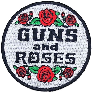 Guns N Roses - Roses Woven Patch i gruppen MERCHANDISE / Merch / Metal hos Bengans Skivbutik AB (5537940)