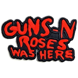 Guns N Roses - Cut-Out Was Here Woven Patch i gruppen MERCHANDISE / Merch / Metal hos Bengans Skivbutik AB (5537943)