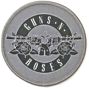 Guns N Roses - White Circle Logo Printed Patch i gruppen MERCHANDISE / Merch / Metal hos Bengans Skivbutik AB (5537950)