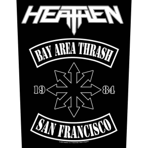 Heathen - Bay Area Thrash Back Patch i gruppen MERCHANDISE / Merch / Metal hos Bengans Skivbutik AB (5537954)