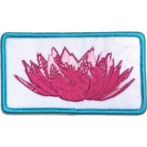 Imagine Dragons - Lotus Flower Woven Patch i gruppen MERCHANDISE / Merch / Pop-Rock hos Bengans Skivbutik AB (5537966)