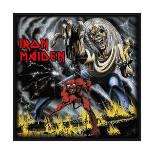 Iron Maiden - Number Of The Beast Retail Packaged Patc i gruppen MERCHANDISE / Merch / Metal hos Bengans Skivbutik AB (5537996)