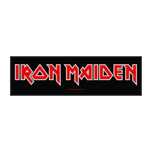 Iron Maiden - Logo Retail Packaged Super Strip Patch i gruppen MERCHANDISE / Merch / Metal hos Bengans Skivbutik AB (5538006)