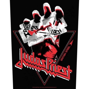 Judas Priest - Bristish Steel Vintage Back Patch i gruppen MERCHANDISE / Merch / Metal hos Bengans Skivbutik AB (5538026)