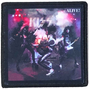 Kiss - Alive! Printed Patch i gruppen MERCHANDISE / Merch / Metal hos Bengans Skivbutik AB (5538037)